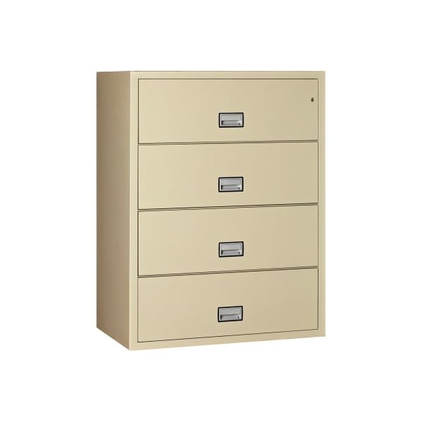 Phoenix Safe International Phoenix Safe Lateral 44" 4-Drawer Fire and Water Resistant File Cabinet, Putty - LAT4W44P LAT4W44P - main